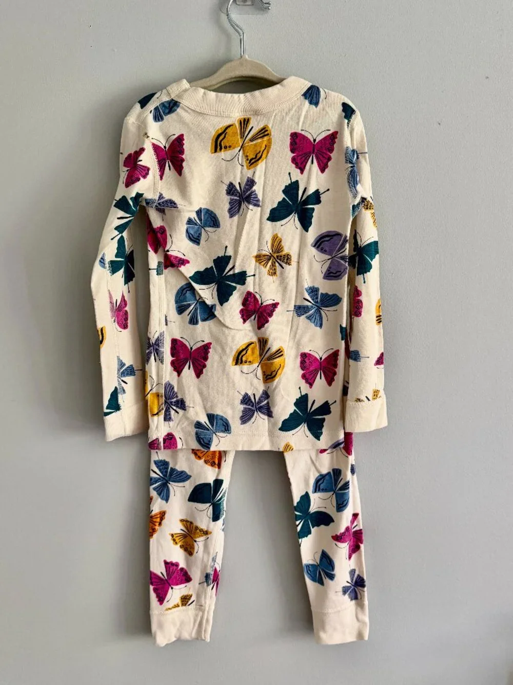 Hanna Andersson Organic Cotton Butterfly Pajama Set Size 5